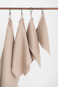 Organic Waffle Cotton Towel - Beige